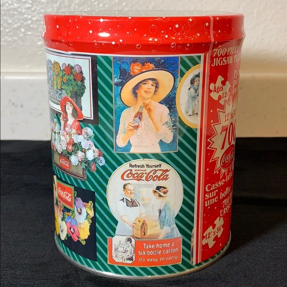 Vintage Coca Cola Collectible Puzzle & Tin Box - Picture 2 of 8